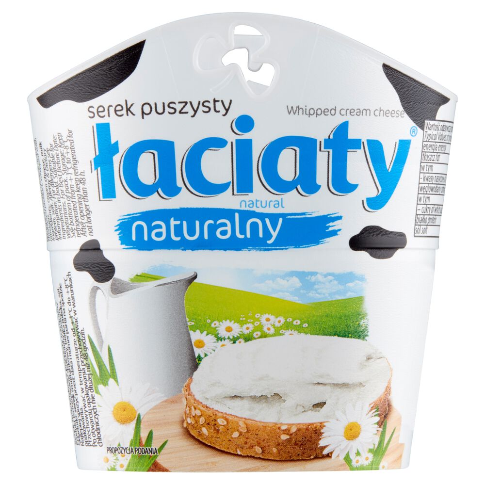 Łaciaty Serek puszysty naturalny 150 g. /szt.