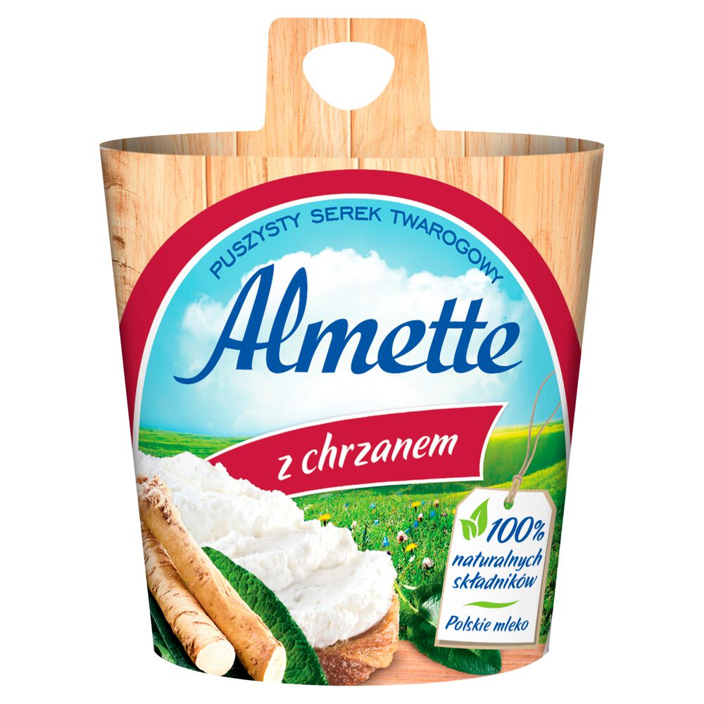 Almette Puszysty serek twarogowy z chrzanem 150 g. /szt.