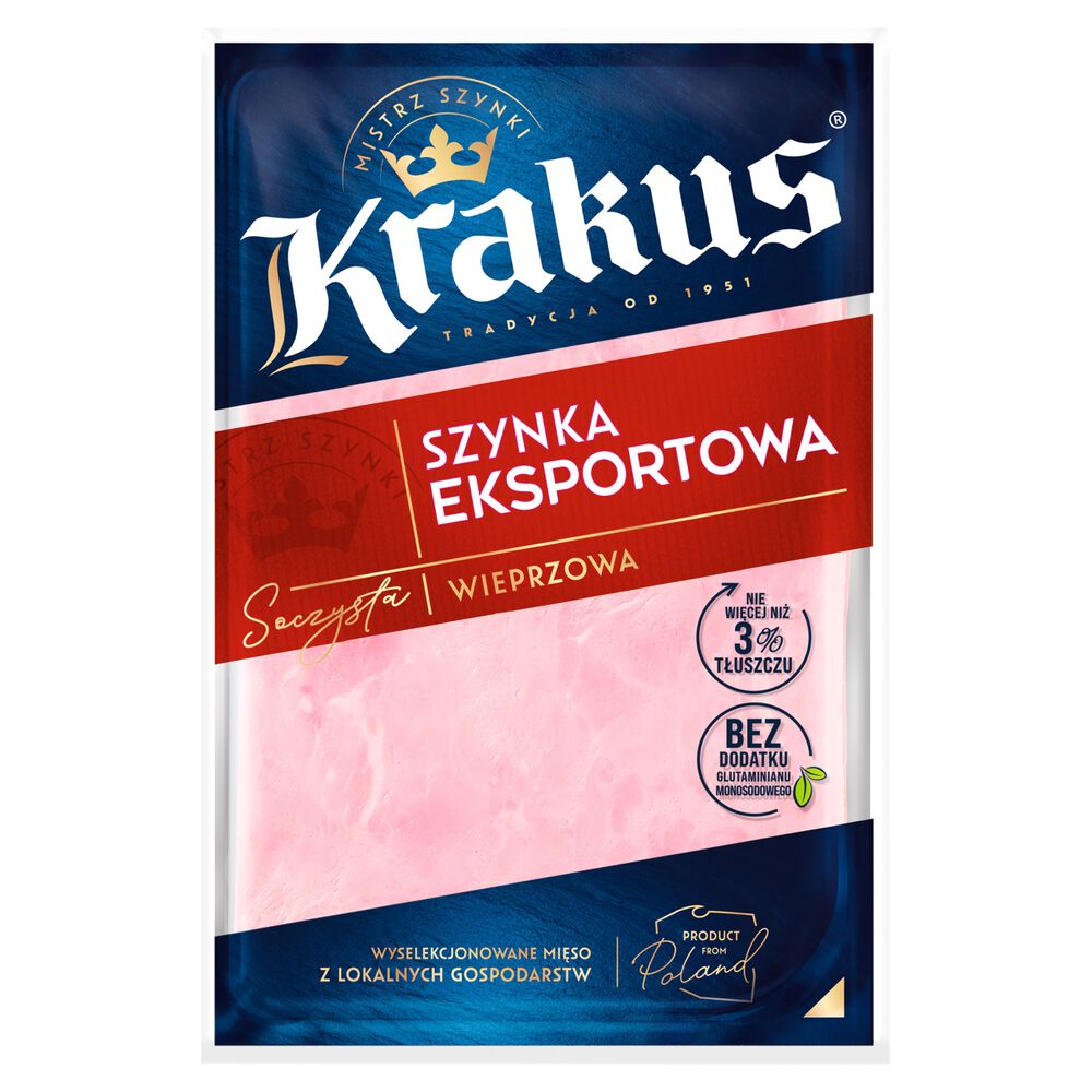 Krakus Szynka eksportowa wieprzowa 120 g. /szt.