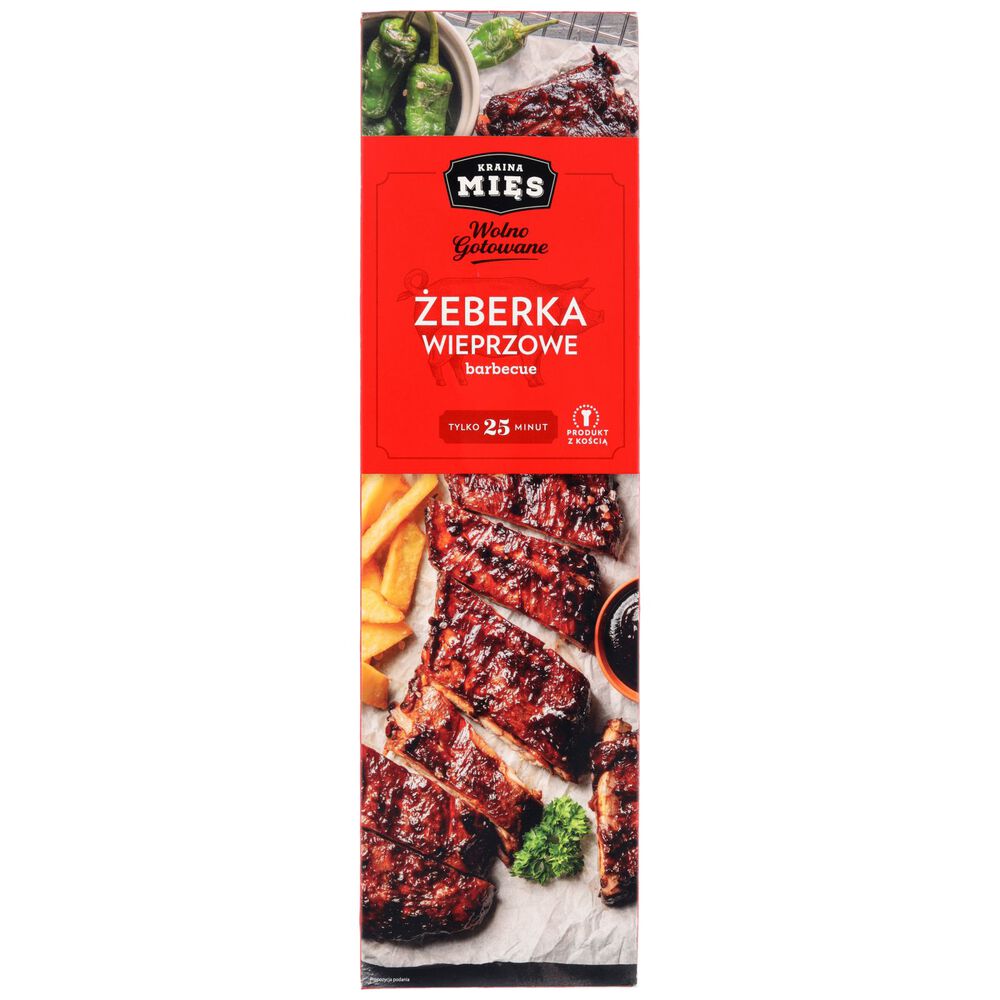 Kraina Mięs Żeberka wieprzowe opak. ok. 1 kg. /100g
