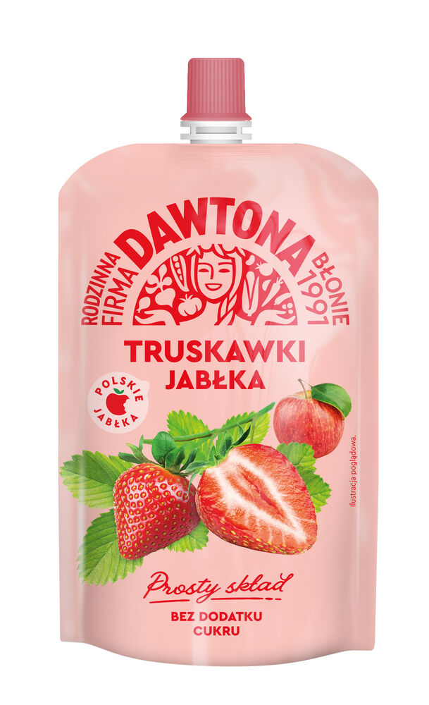 Dawtona Mus truskawki jabłka 180 g. /szt.