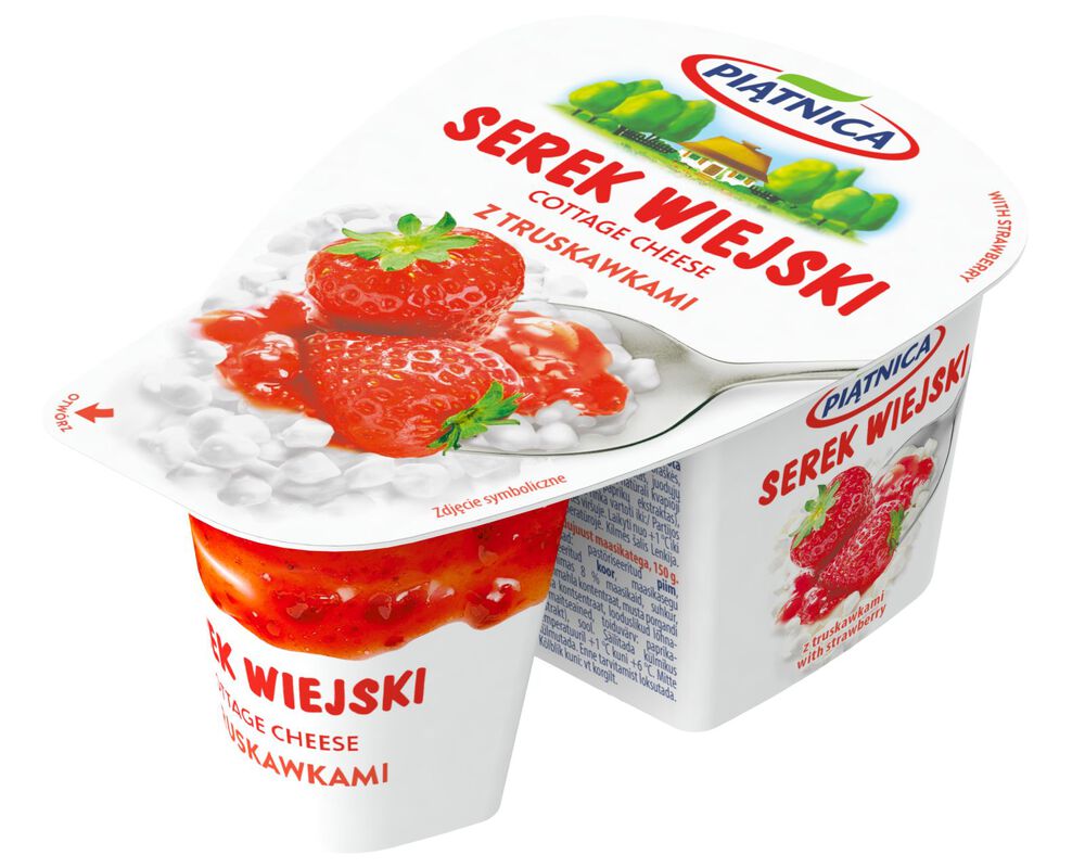 Piątnica Serek Wiejski z truskawkami 150 g. /szt.
