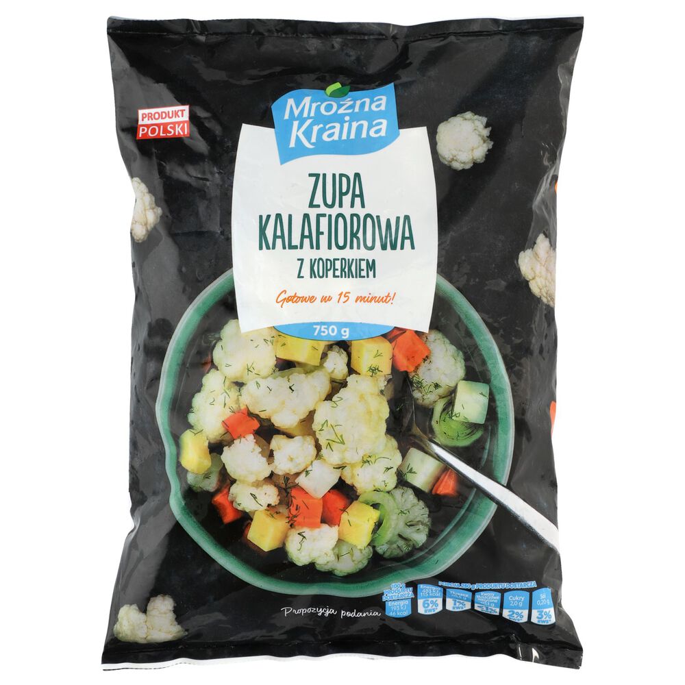 Mroźna Kraina Zupa kalafiorowa z koperkiem 750 g. /szt.