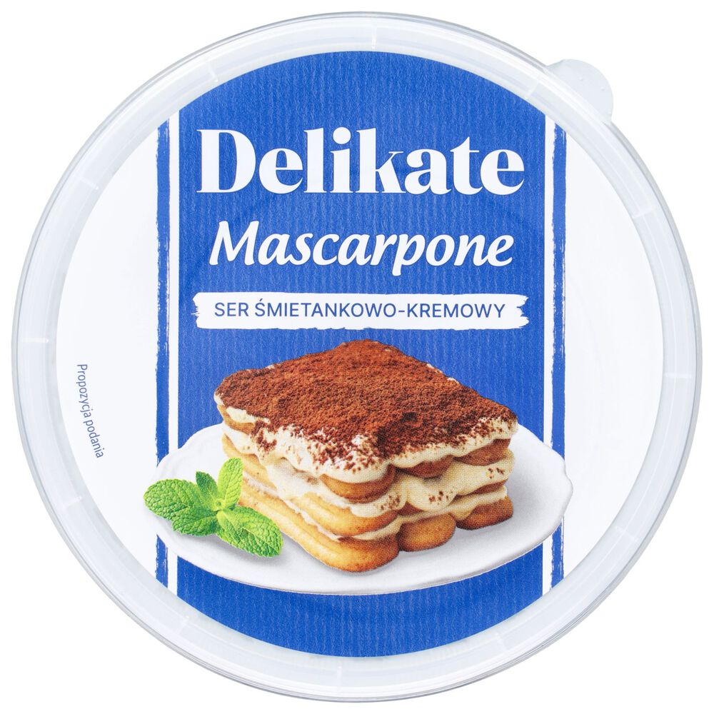 Delikate Mascarpone ser śmietankowo-kremowy 250 g. /szt.