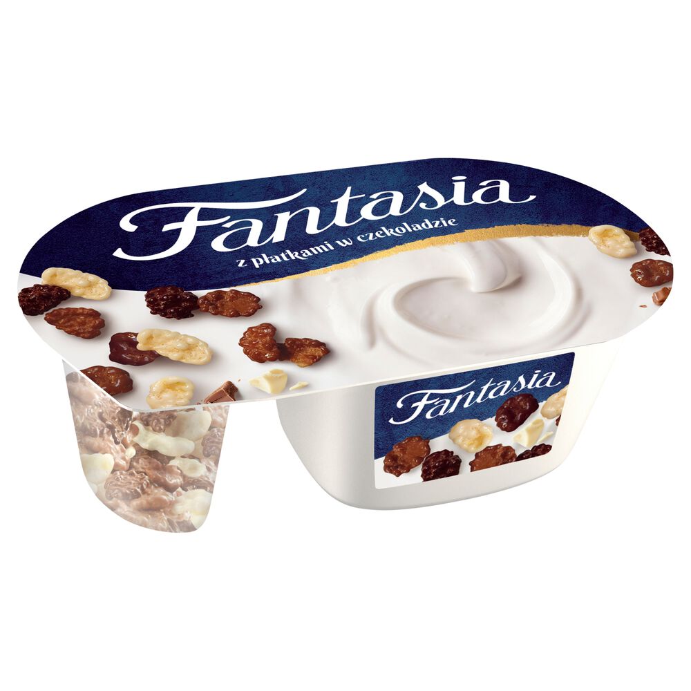 Fantasia Jogurt kremowy z płatkami w czekoladzie 102 g. /szt.