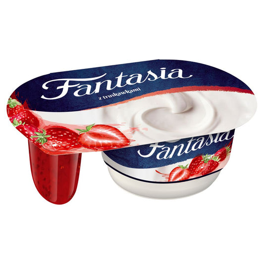 Fantasia Jogurt kremowy z truskawkami 118 g. /szt.