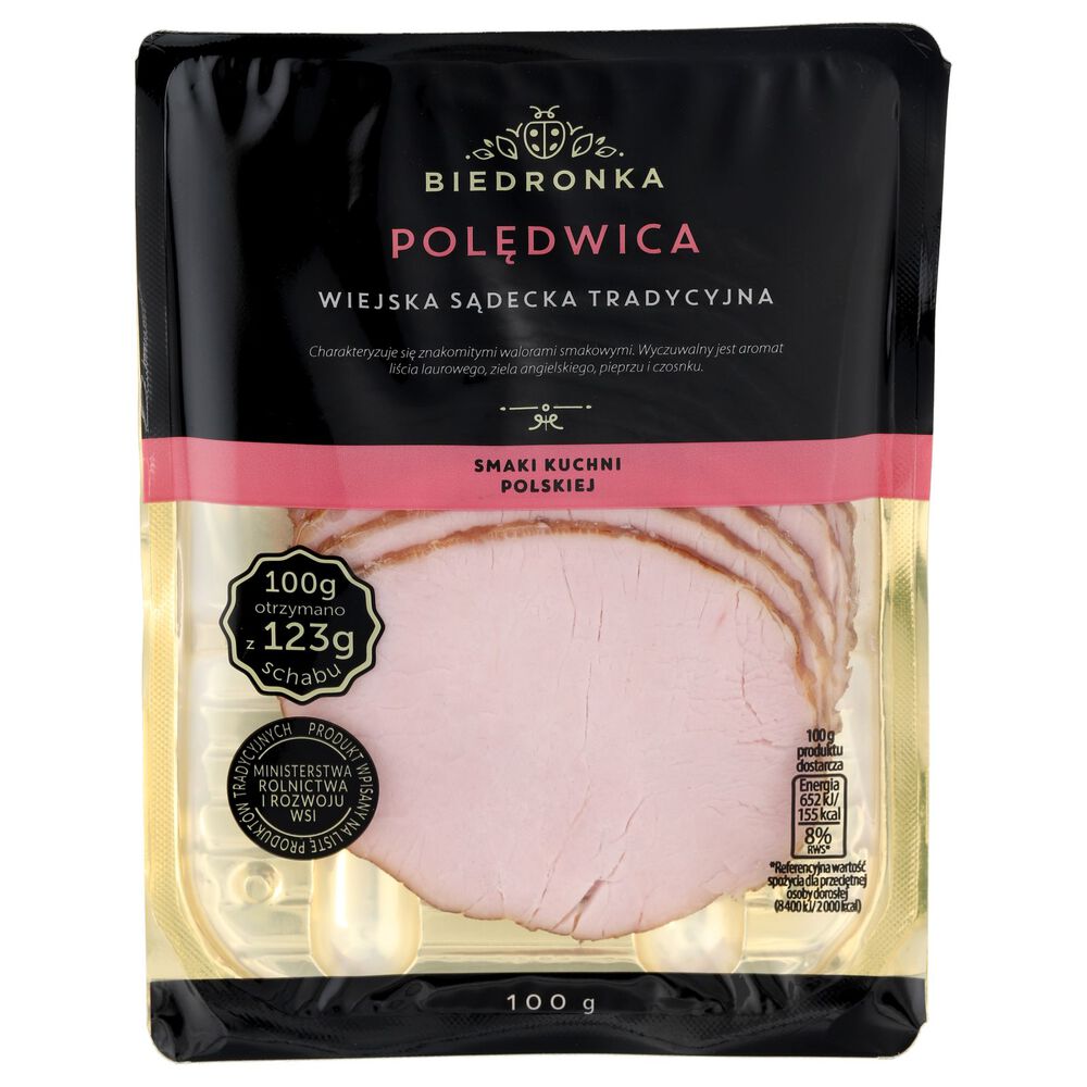 Biedronka Polędwica wiejska sądecka tradycyjna 100 g. /szt.