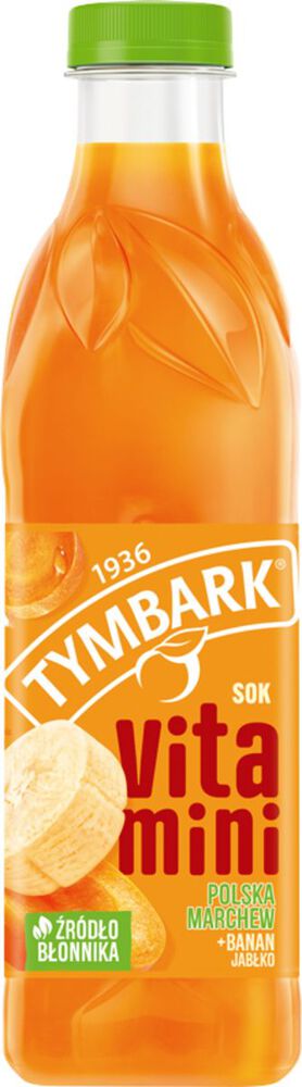 Tymbark Sok jabłko marchew banan Vitamini 100 % 1 l. /szt.