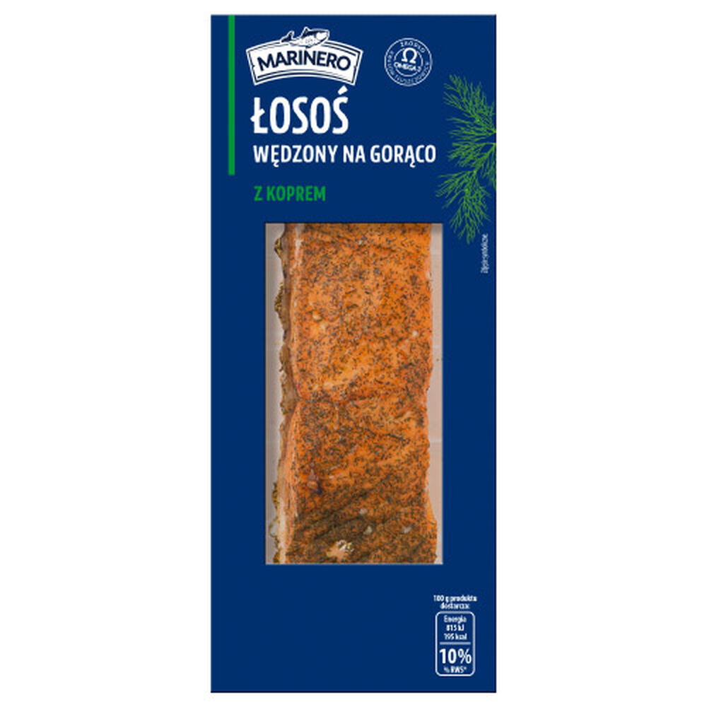 Marinero Łosoś wędzony na gorąco z koperkiem 125 g. /szt.