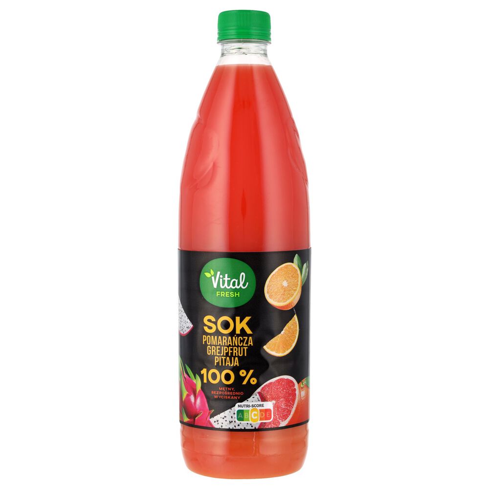 Vital Fresh Sok pomarańcza grejpfrut pitaja 100 % 1 l. /szt.