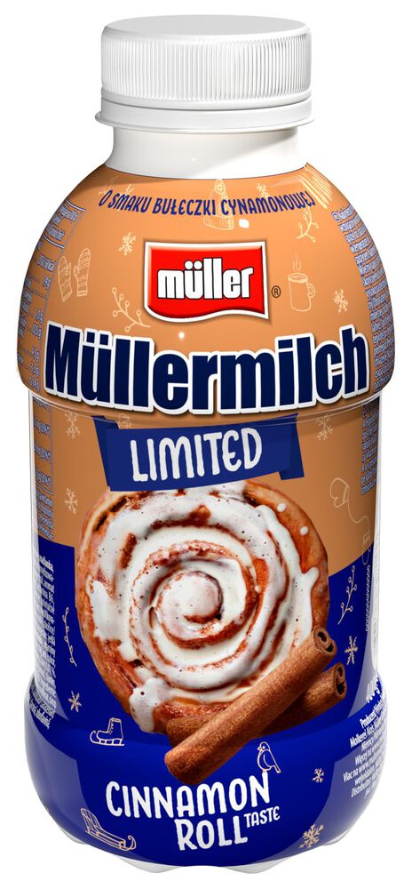 Müllermilch limited Napój mleczny o smaku bułeczki cynamonowej 400 g. /szt.