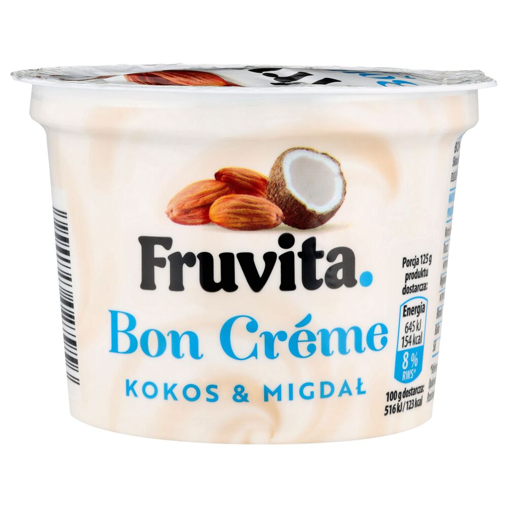 Fruvita Bon Creme Jogurt o smaku kokos & migdał 250 g. /szt.