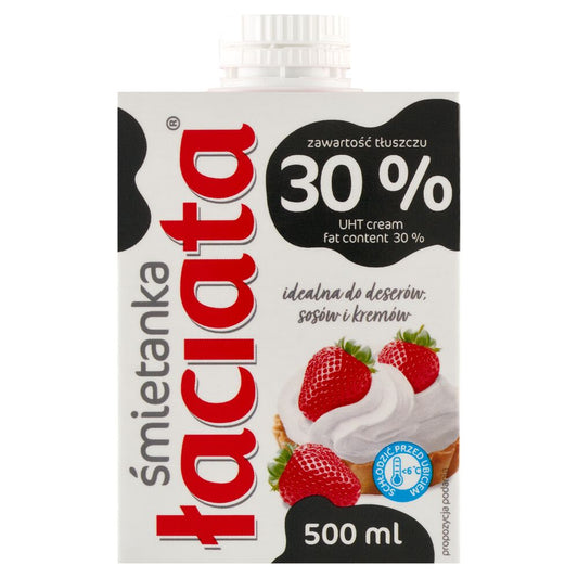 Łaciata Śmietanka 30 % UHT 500 ml. /szt.