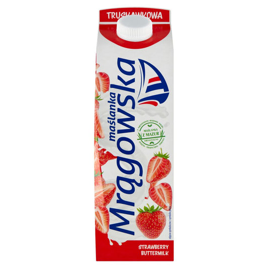 Mlekpol Maślanka Mrągowska truskawkowa 1 l. /szt.