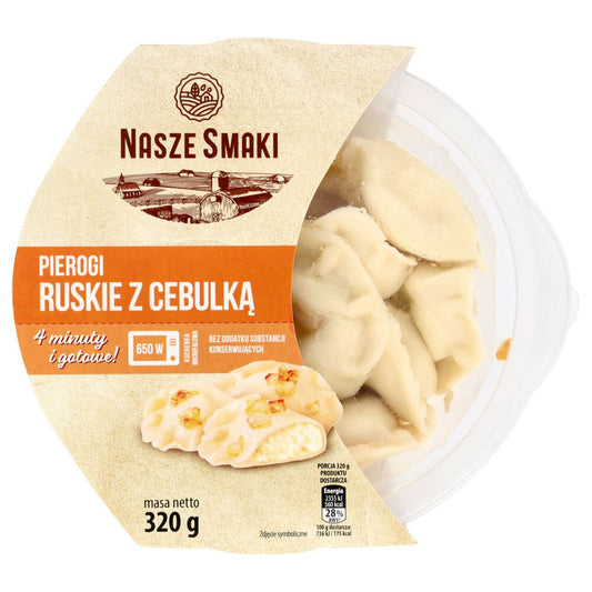 Nasze Smaki Pierogi ruskie z cebulką 320 g. /szt.