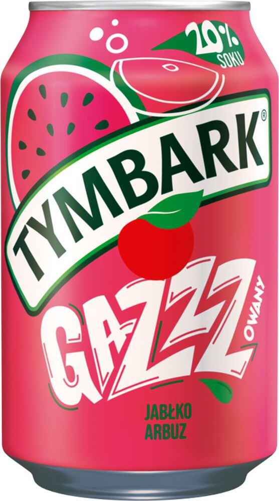Tymbark gazzzowany Napój jabłko arbuz 330 ml. /szt.
