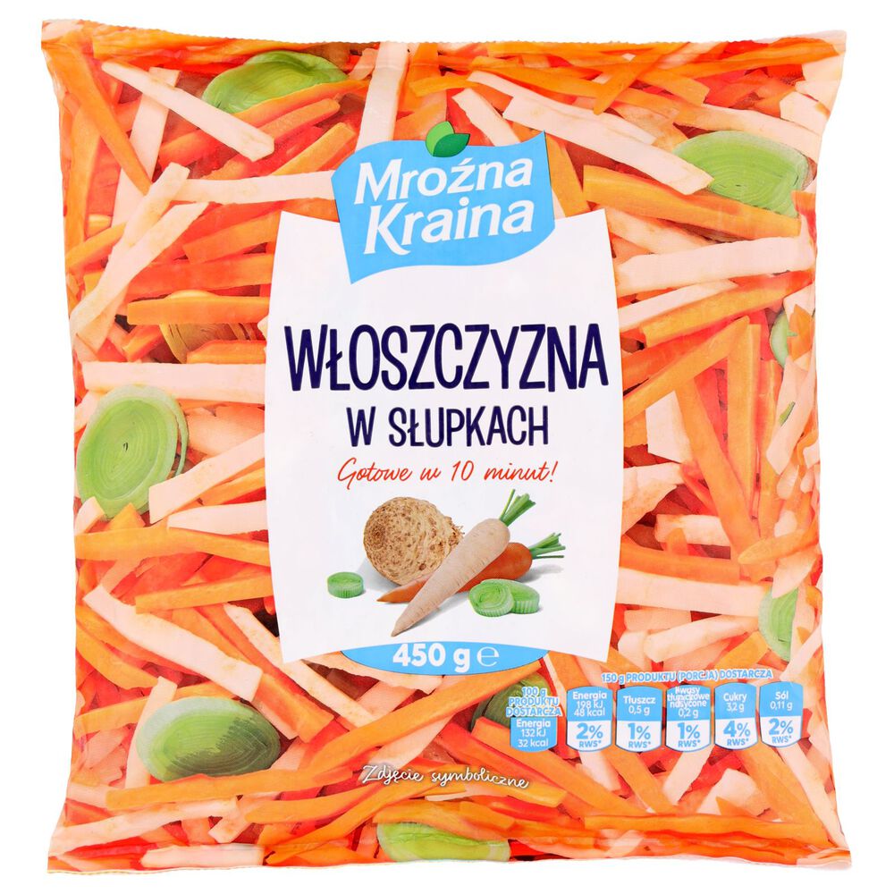 Mroźna Kraina Włoszczyzna w słupkach 450 g. /szt.