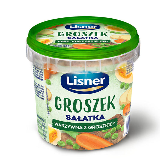 Lisner Groszek sałatka warzywna z groszkiem 500 g. /szt.
