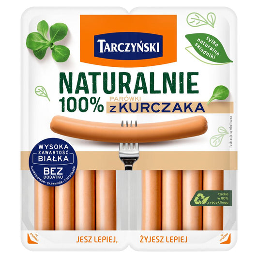 Tarczyński Naturalnie Parówki z kurczaka 160 g. /szt.