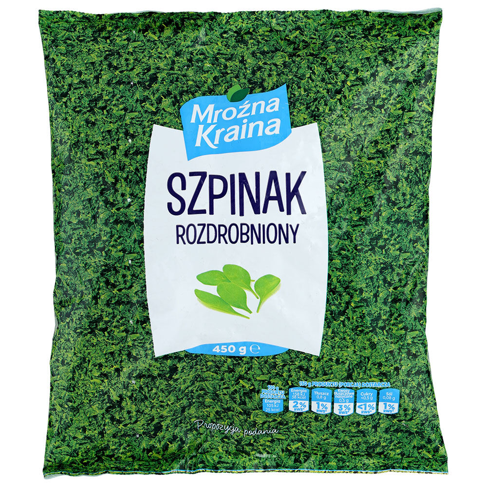 Mroźna Kraina Szpinak rozdrobniony 450 g. /szt.