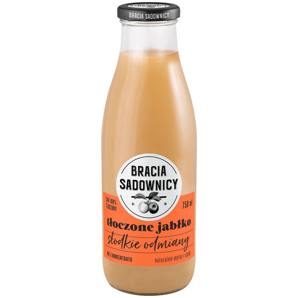Bracia Sadownicy Sok tłoczony jabłko 750 ml. /szt.
