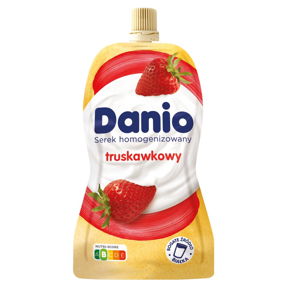Danio Serek homogenizowany truskawkowy 120 g. /szt.