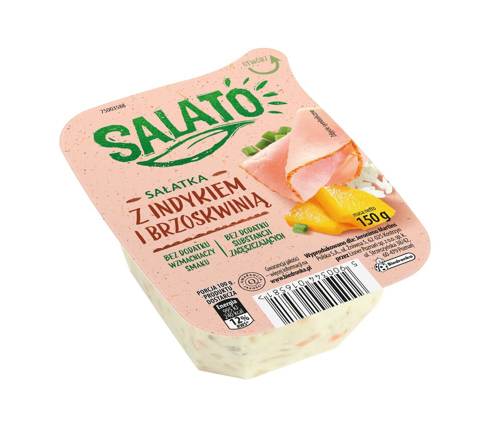 Salato Sałatka z indykiem i brzoskwinią 150 g. /szt.