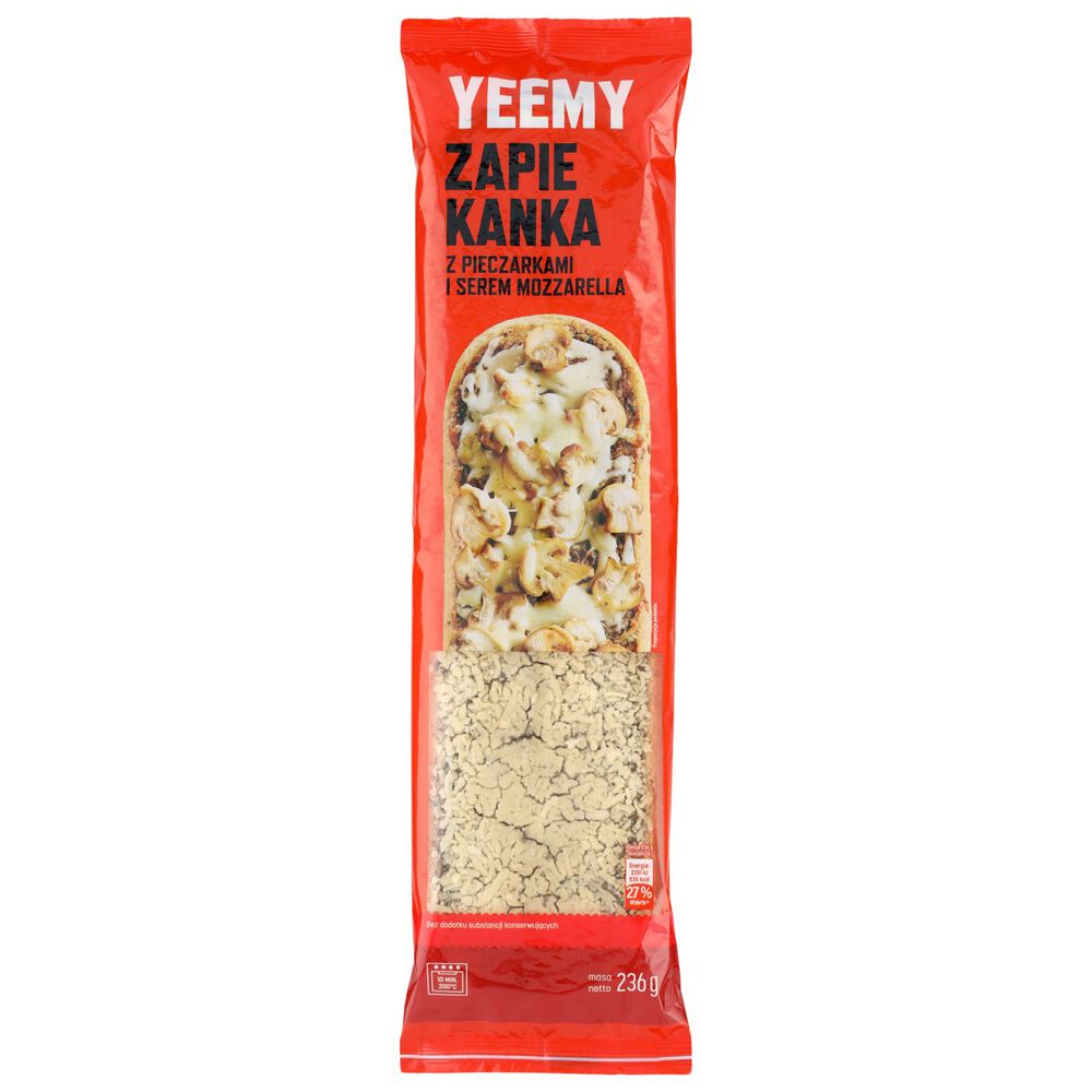 Yeemy Zapiekanka z pieczarkami i serem mozzarella 236 g. /szt.