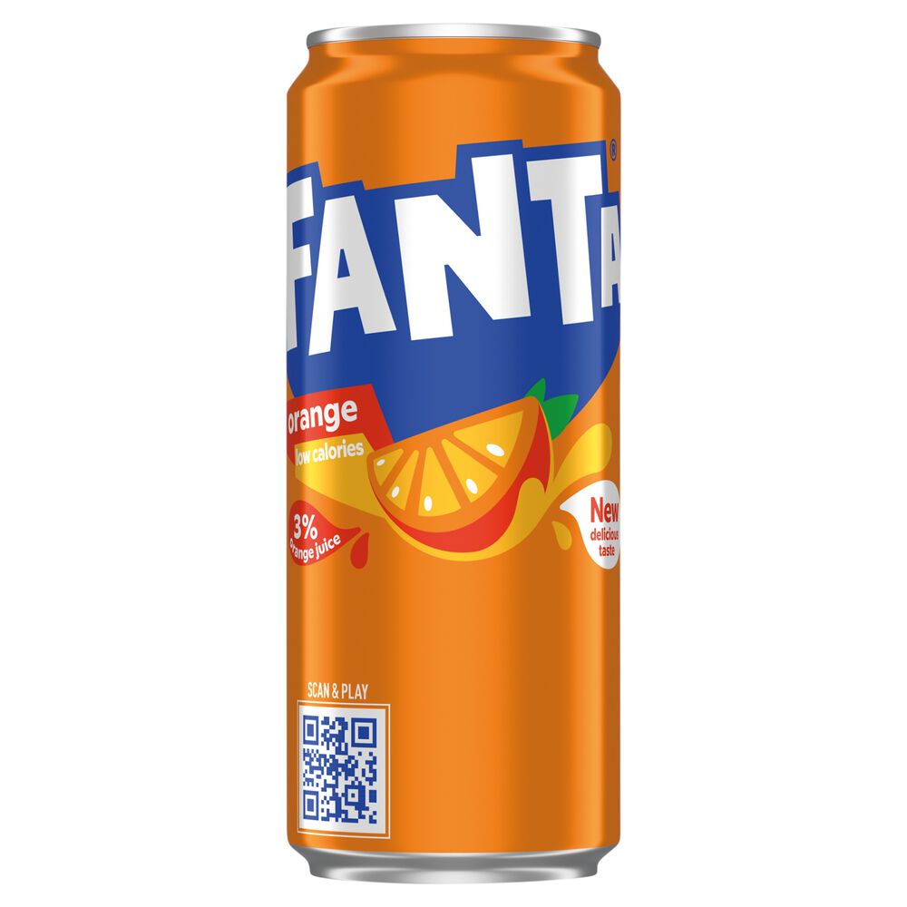 Fanta Napój gazowany o smaku pomarańczowym 330 ml. /szt.