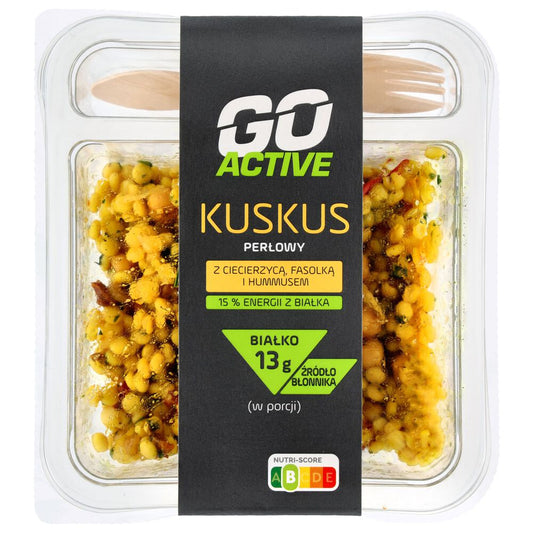 Go Active Kuskus perłowy z ciecierzycą, fasolką i hummusem 220 g. /szt.