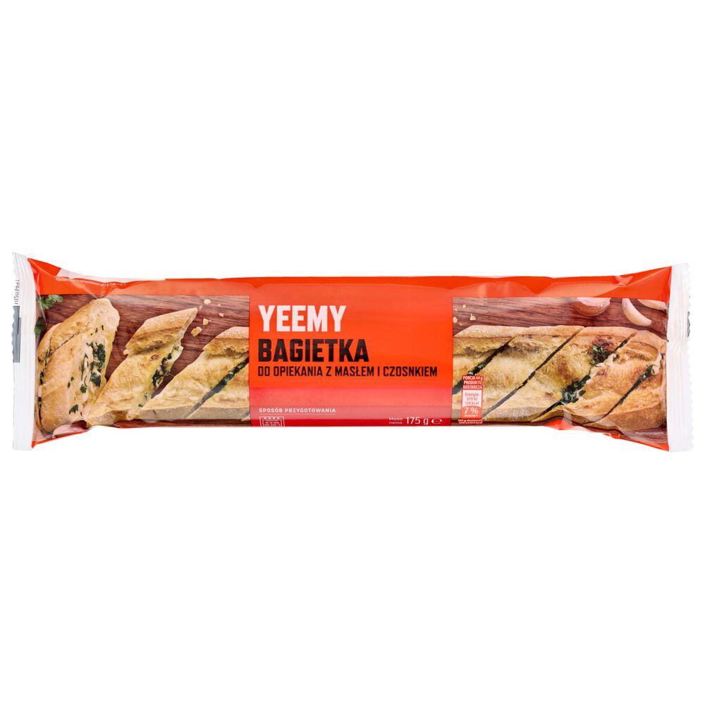 Yeemy Bagietka do opiekania z masłem i czosnkiem 175 g. /szt.