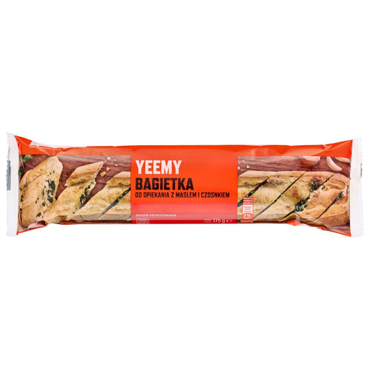 Yeemy Bagietka do opiekania z masłem i czosnkiem 175 g. /szt.