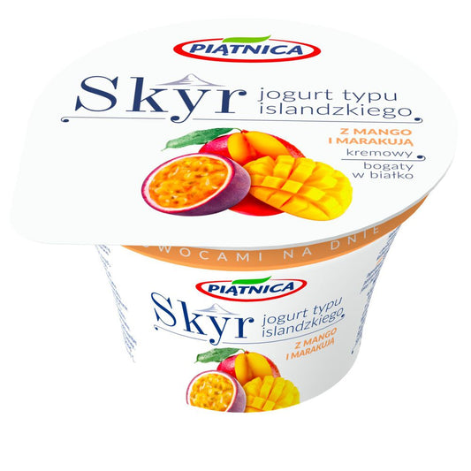 Piątnica Skyr jogurt typu islandzkiego z mango i marakują 150 g. /szt.