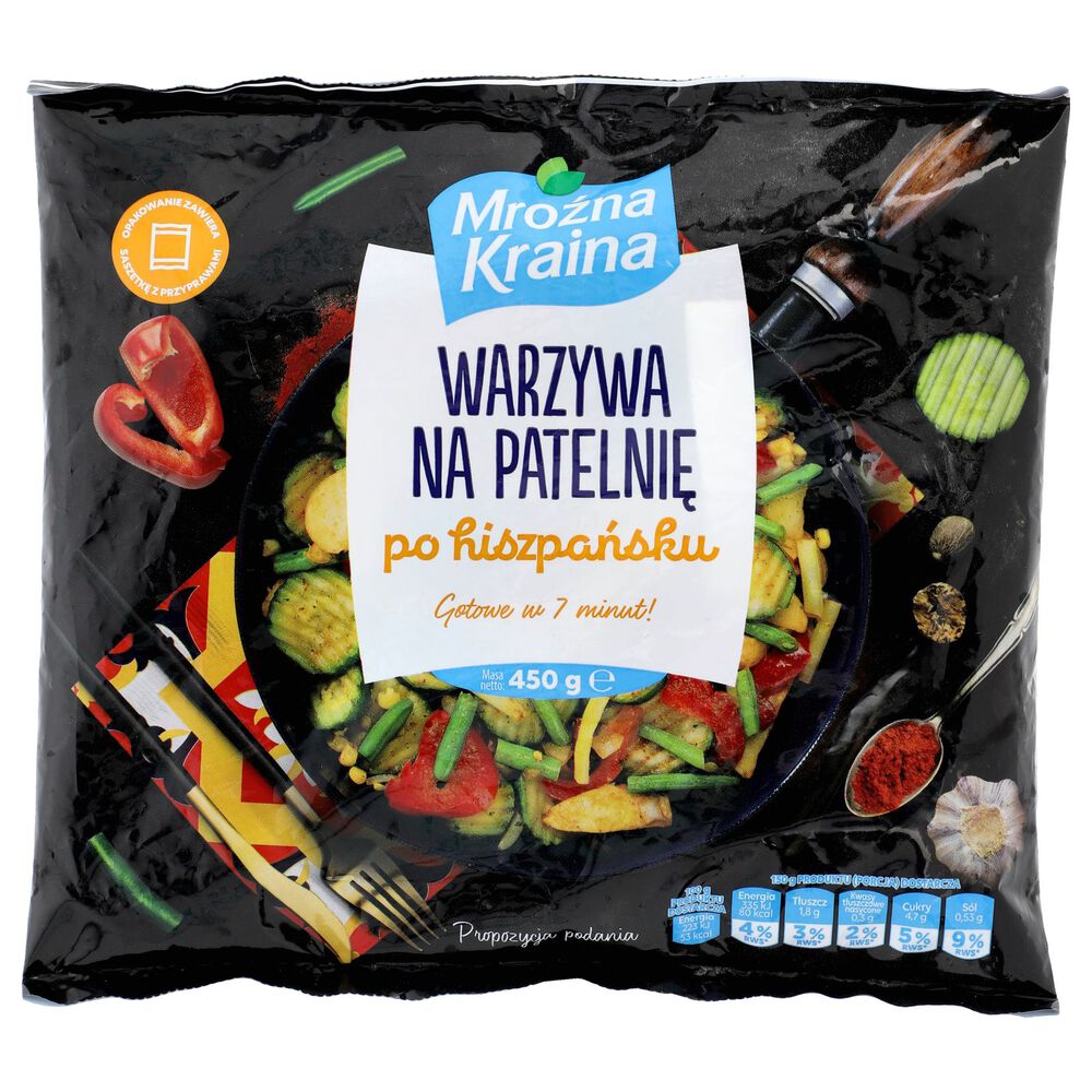 Mroźna Kraina Warzywa na patelnię po hiszpańsku 450 g. /szt.
