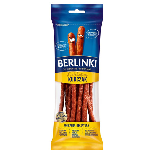Berlinki Kabanosy delikatny kurczak 85 g. /szt.