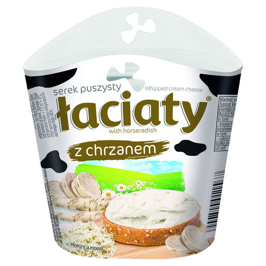 Łaciaty Serek puszysty z chrzanem 150 g. /szt.