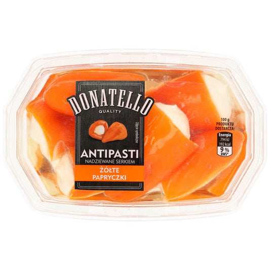 Donatello Antipasti żółte papryczki nadziewane serkiem 180 g. /szt.